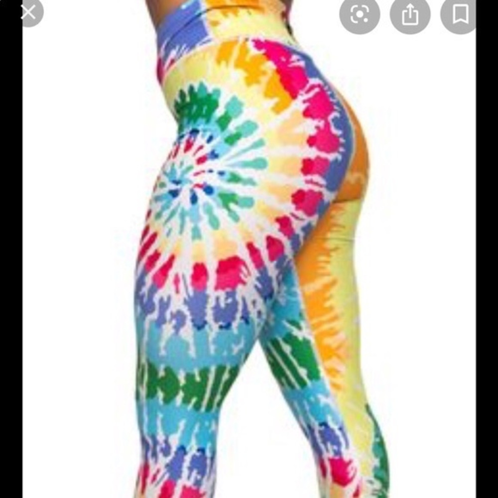 Feed me fight me FMFM xl tie dye legging